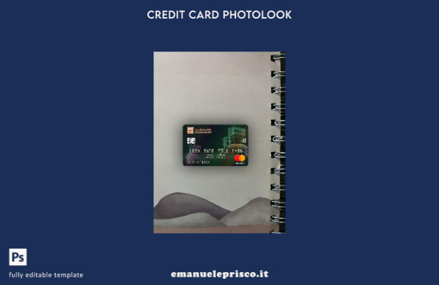 stile verificato Modello frontale photolook mastercard della banca internazional